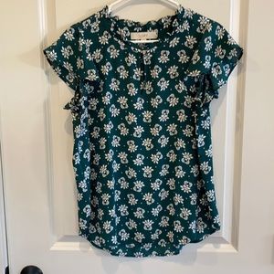 LOFT floral blouse